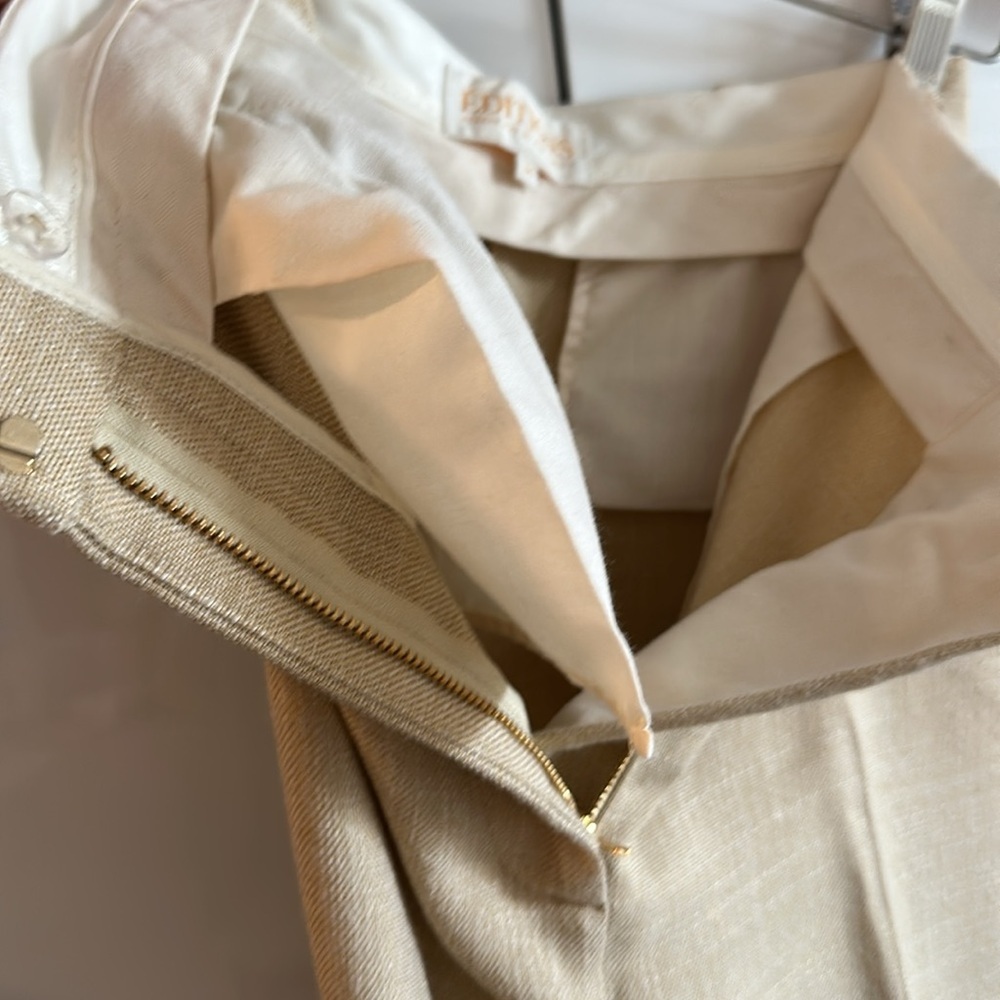 🌺 Sézane 🌺 EUC GIOVANNI TROUSERS LIGHT BEIGE SIZE 34/US2 - Picture 13 of 17